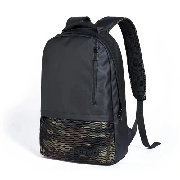 Himz Warrior 14” Laptop Travel Backpack Black Camo Unisex - Picture 1 of 11